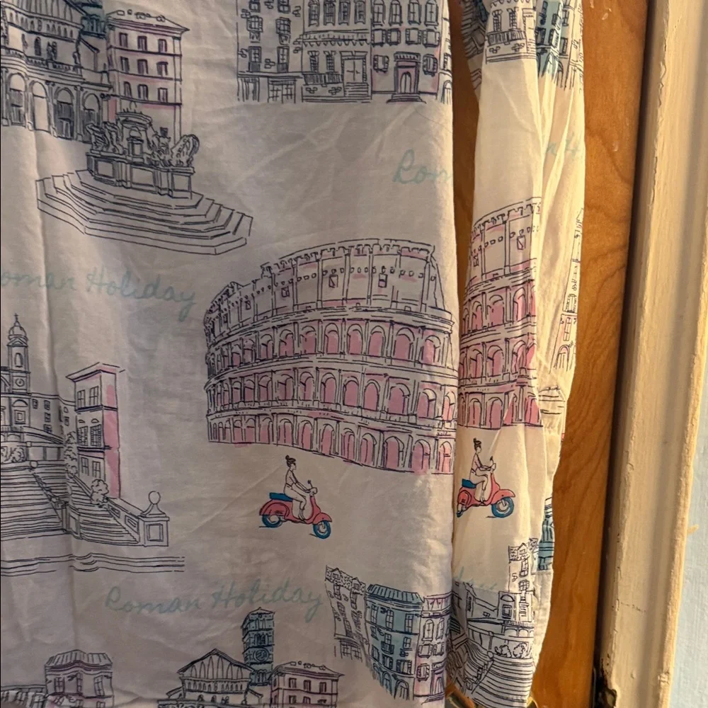 Talbots  Multicolor Roman Holiday Button Down Shirt - Picture 3 of 8